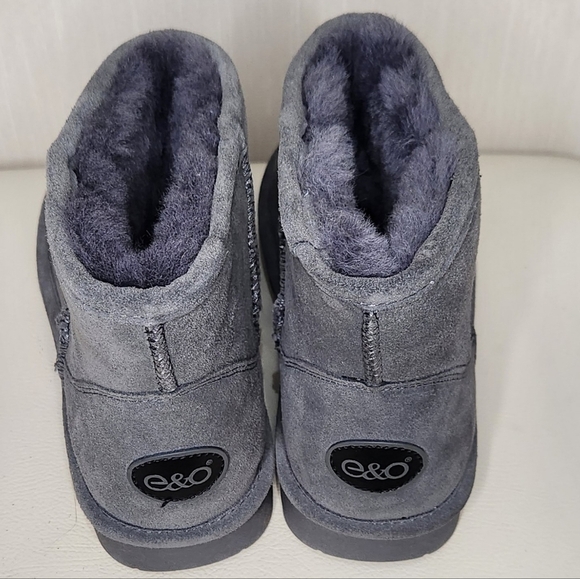 e&o winter boots for women size 8, gray - Picture 2 of 5